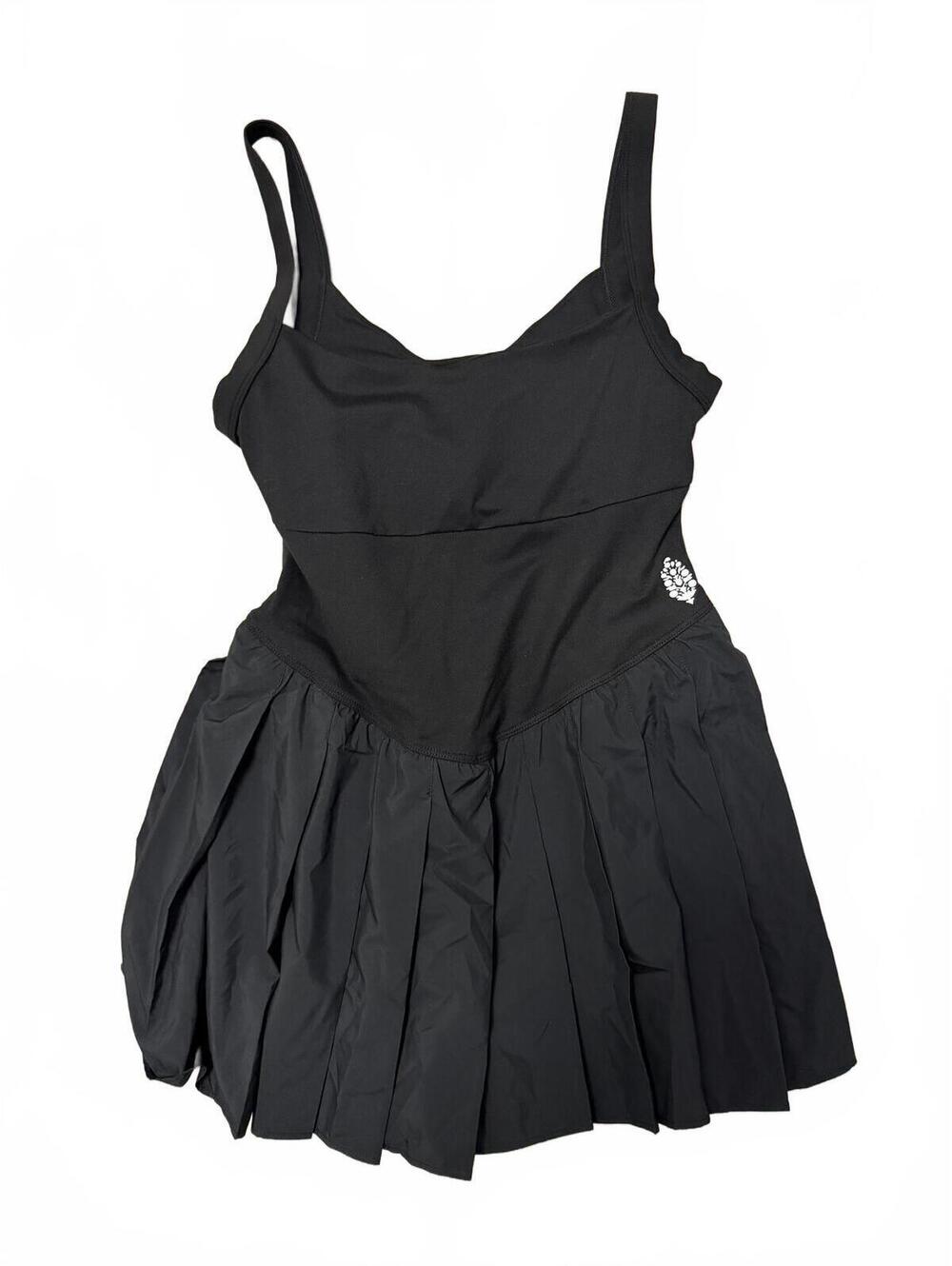 Free People FP Movement Womens Swing of Things Dress Black SM New